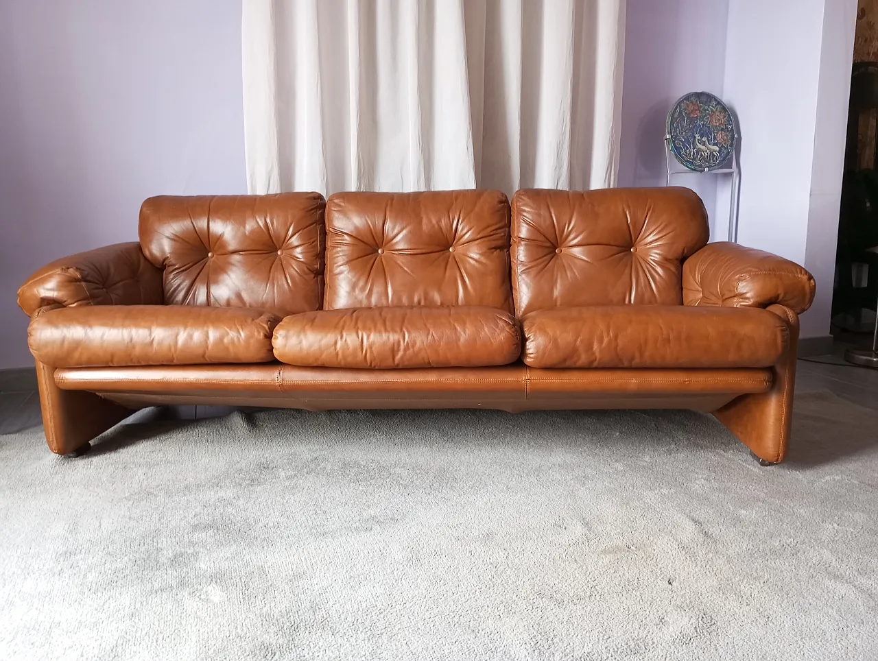 Three-seater sofa Coronado by Afra & Tobia Scarpa for C&B, 1960s 1