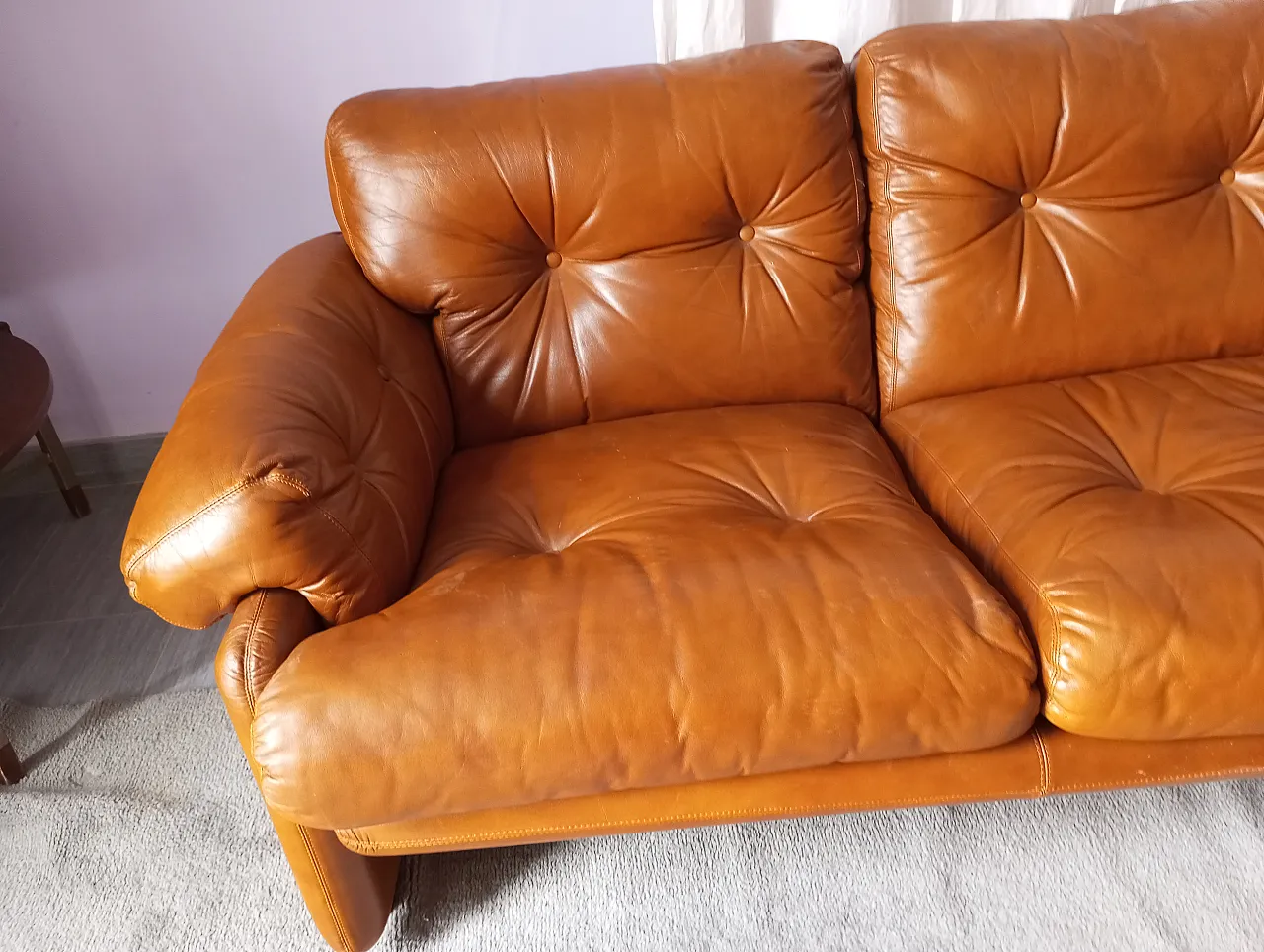 Three-seater sofa Coronado by Afra & Tobia Scarpa for C&B, 1960s 5