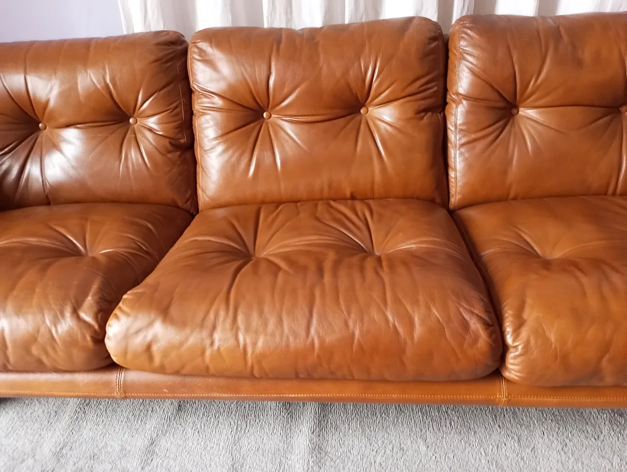 Three-seater sofa Coronado by Afra & Tobia Scarpa for C&B, 1960s 7