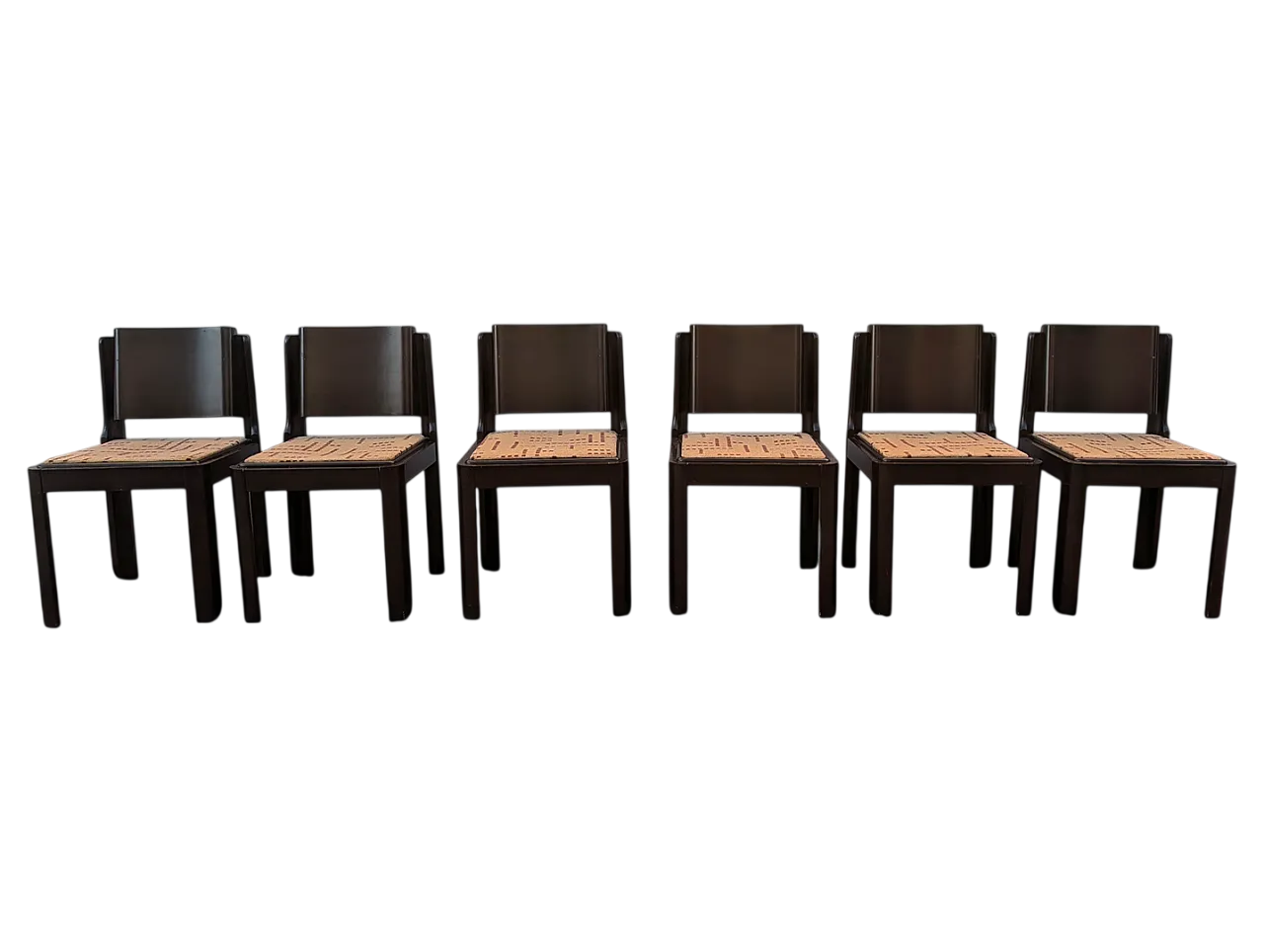 6 dining chairs in Postmodern design, 1980s 9