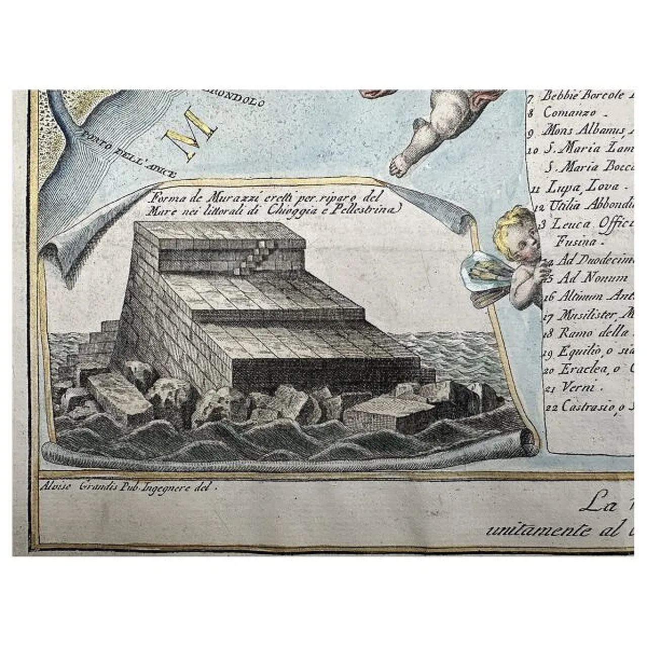 Antonio Sandi, The Ancient and Modern Venetian Lagoon, 18th century 4