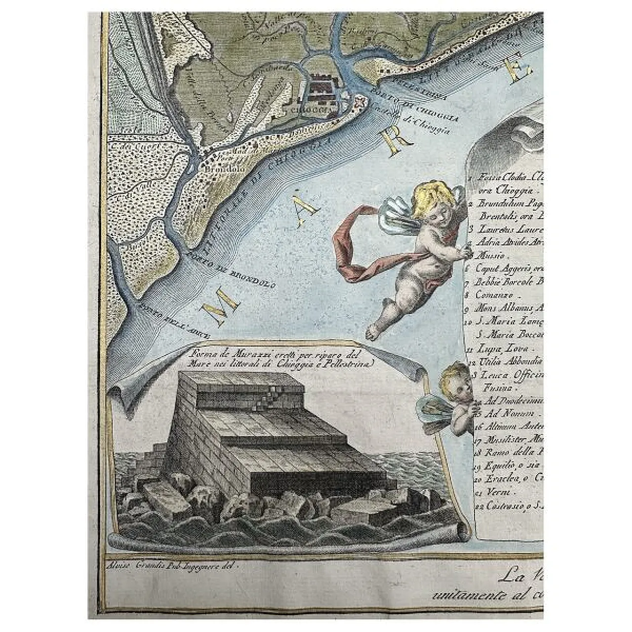 Antonio Sandi, The Ancient and Modern Venetian Lagoon, 18th century 6