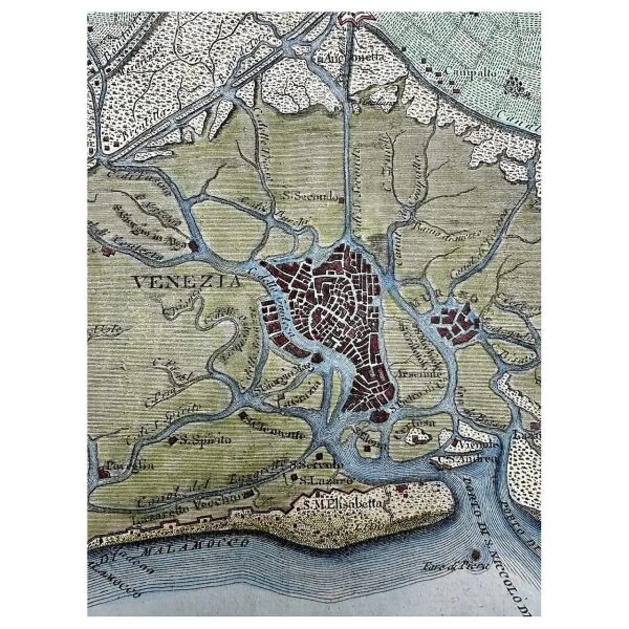 Antonio Sandi, The Ancient and Modern Venetian Lagoon, 18th century 7