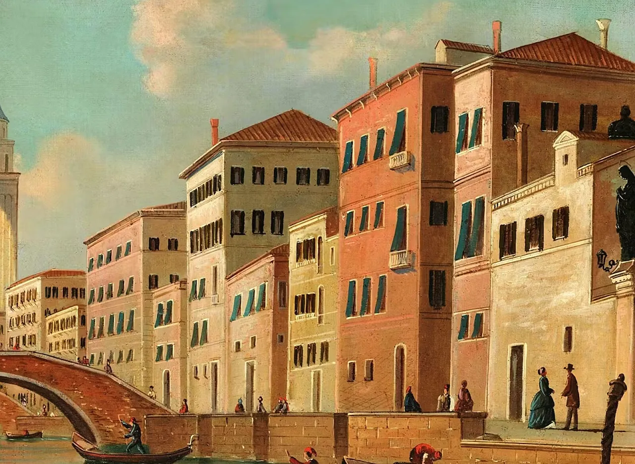 View of Venice, oil on canvas, late 19th century 2