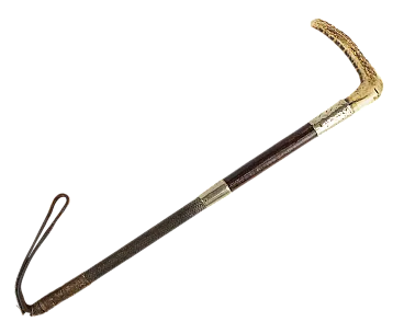 Staghorn Handle Hunting Whip, 20th century