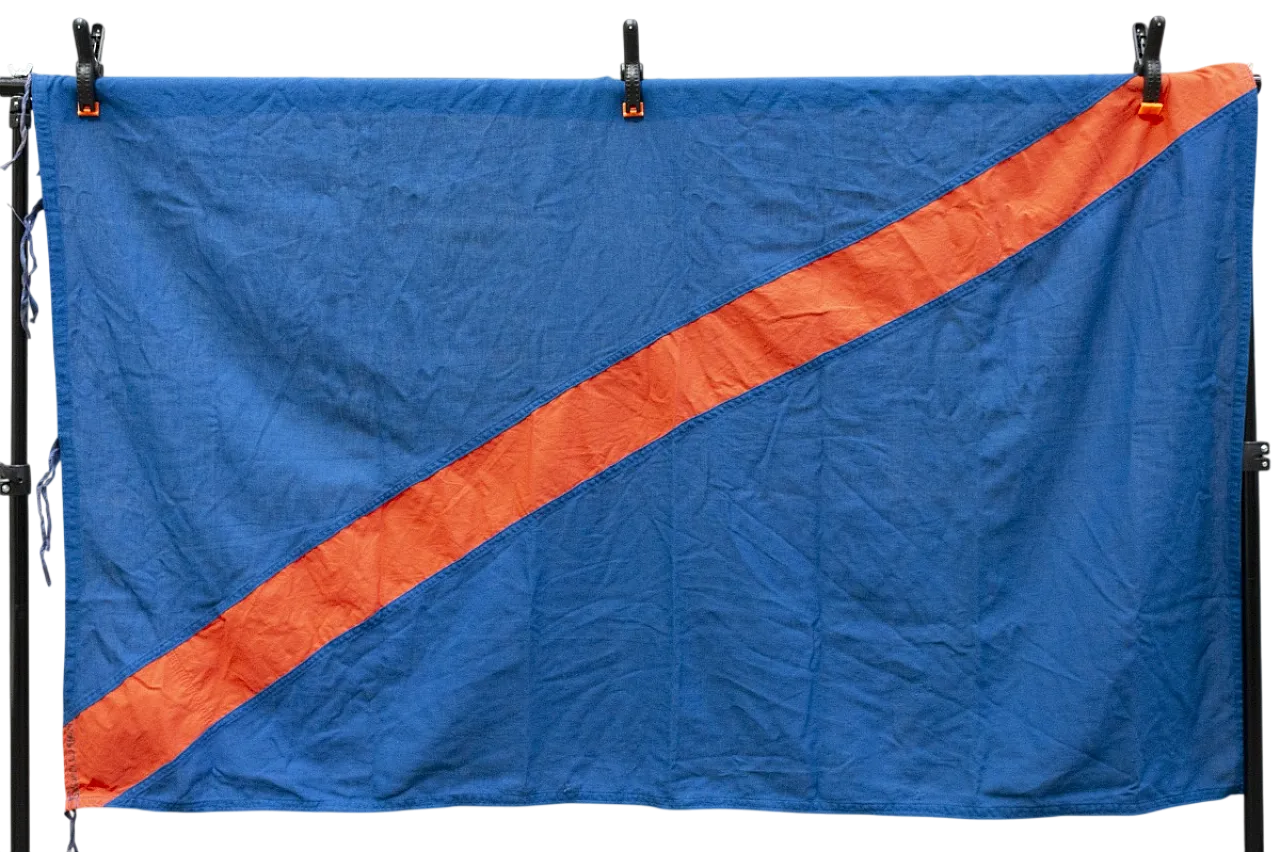 Bophuthatswana flag in F.&A cotton. F.lli Bianchi, 20th century 5