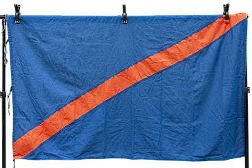 Bophuthatswana flag in F.&A cotton. F.lli Bianchi, 20th century