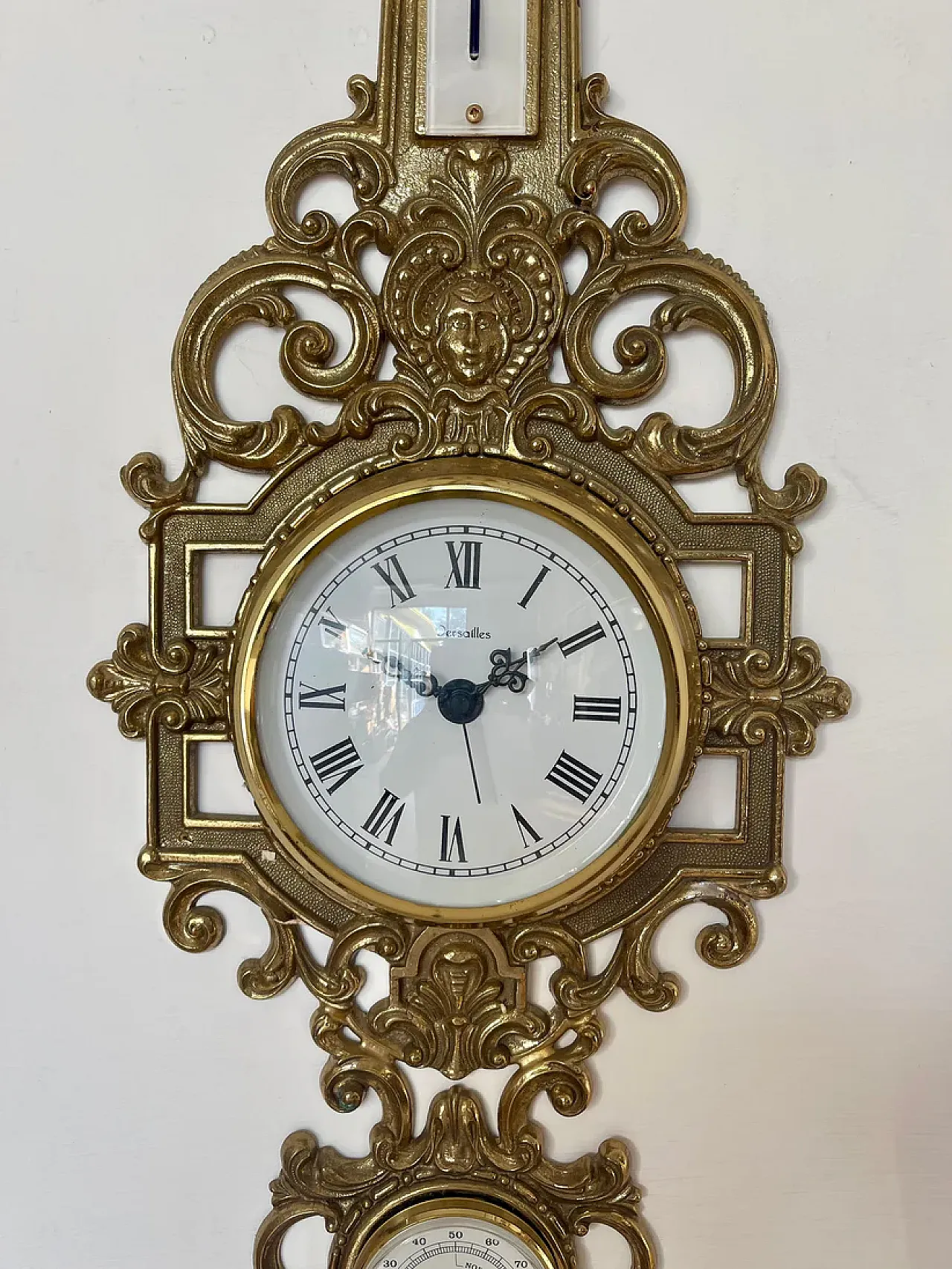 Golden brass barometer Ccock, '900 3