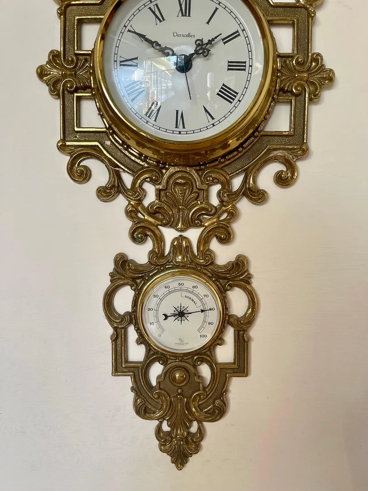 Golden brass barometer Ccock, '900 4