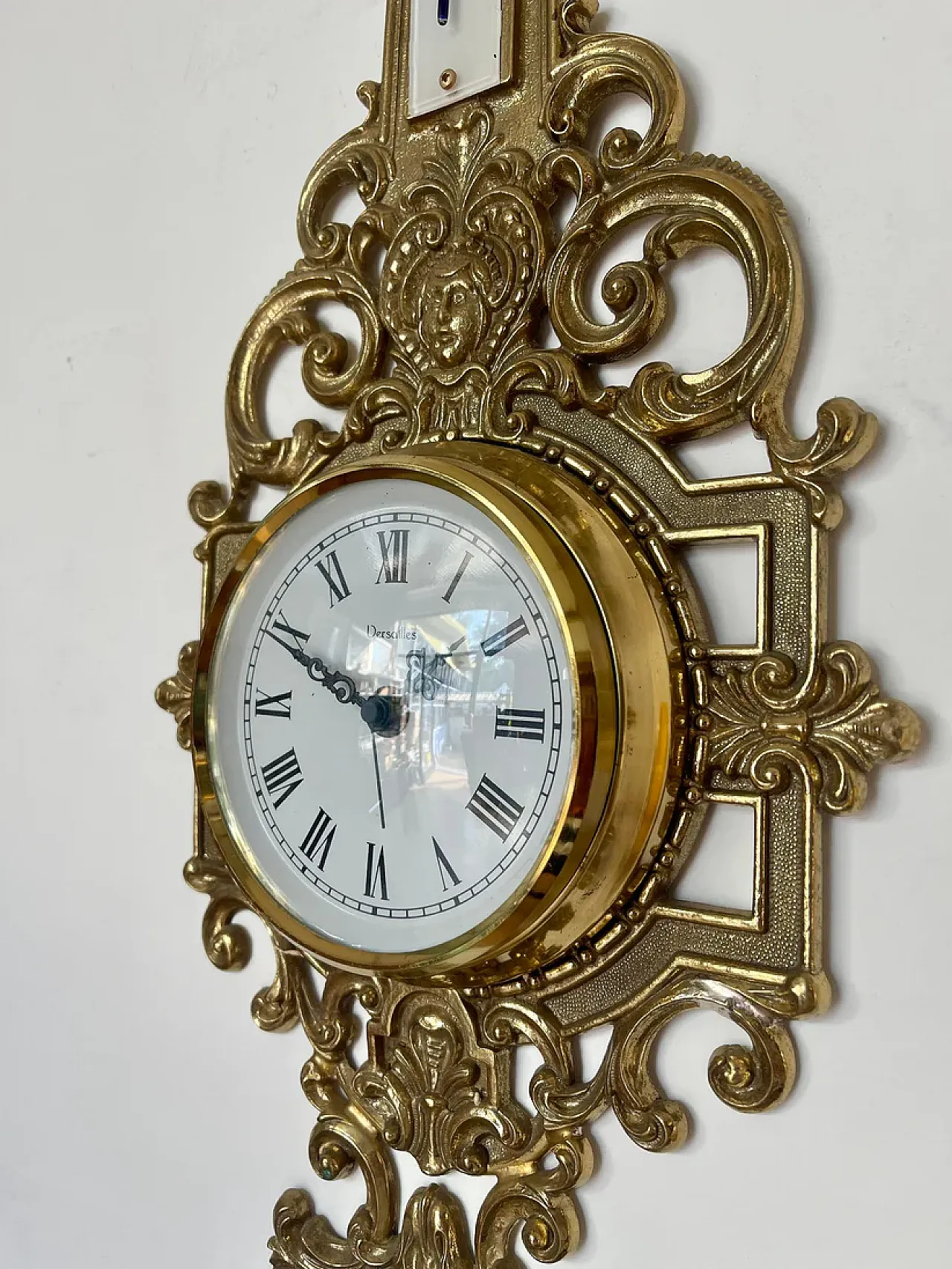 Golden brass barometer Ccock, '900 7