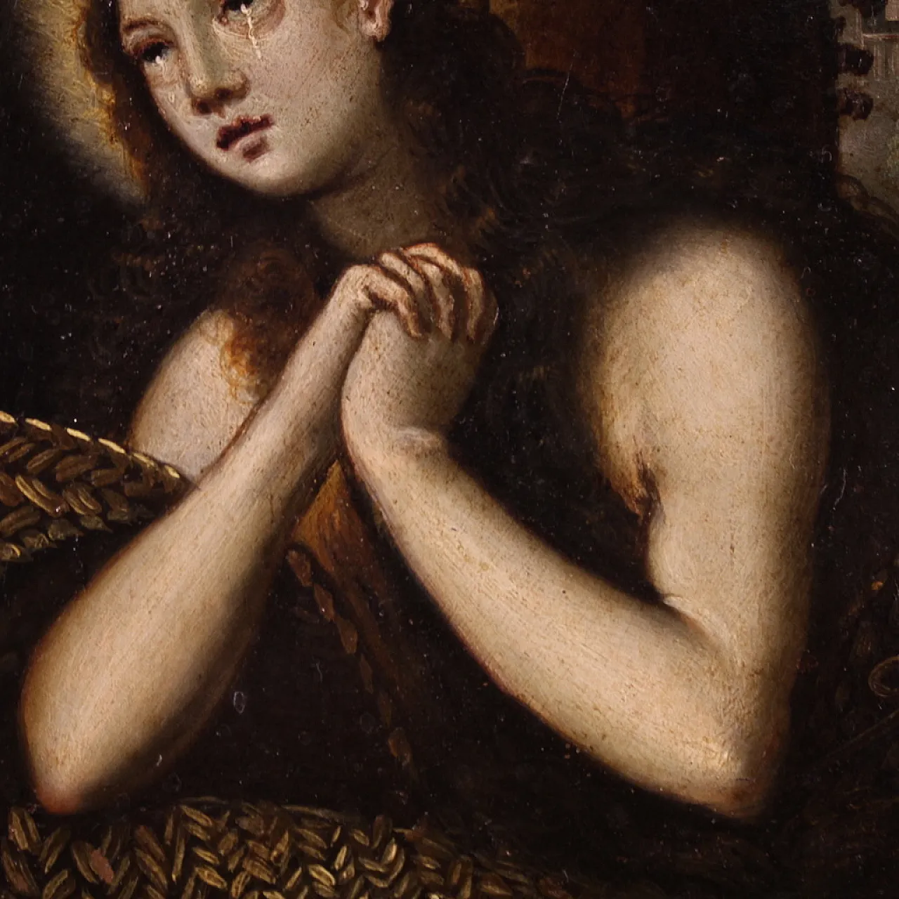 Copper painting, Penitent Magdalene, 17th century 6