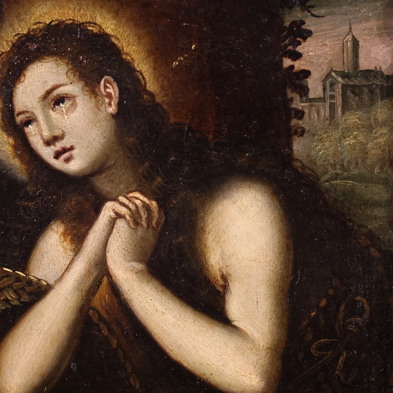 Copper painting, Penitent Magdalene, 17th century 14
