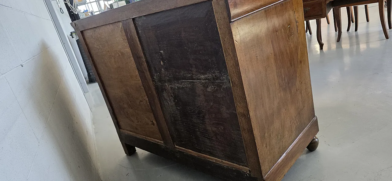 Louis Philippe chest of drawers in walnut, 19th century 12