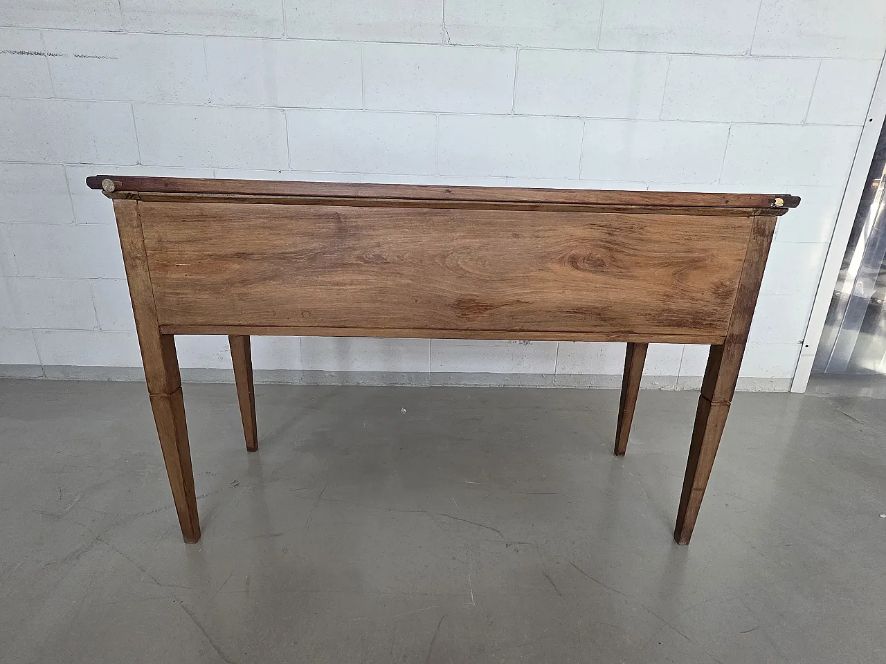 Louis XVI style solid wood desk, 50s 3