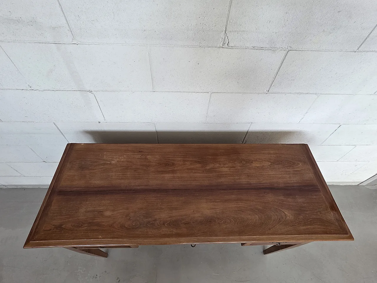 Louis XVI style solid wood desk, 50s 10