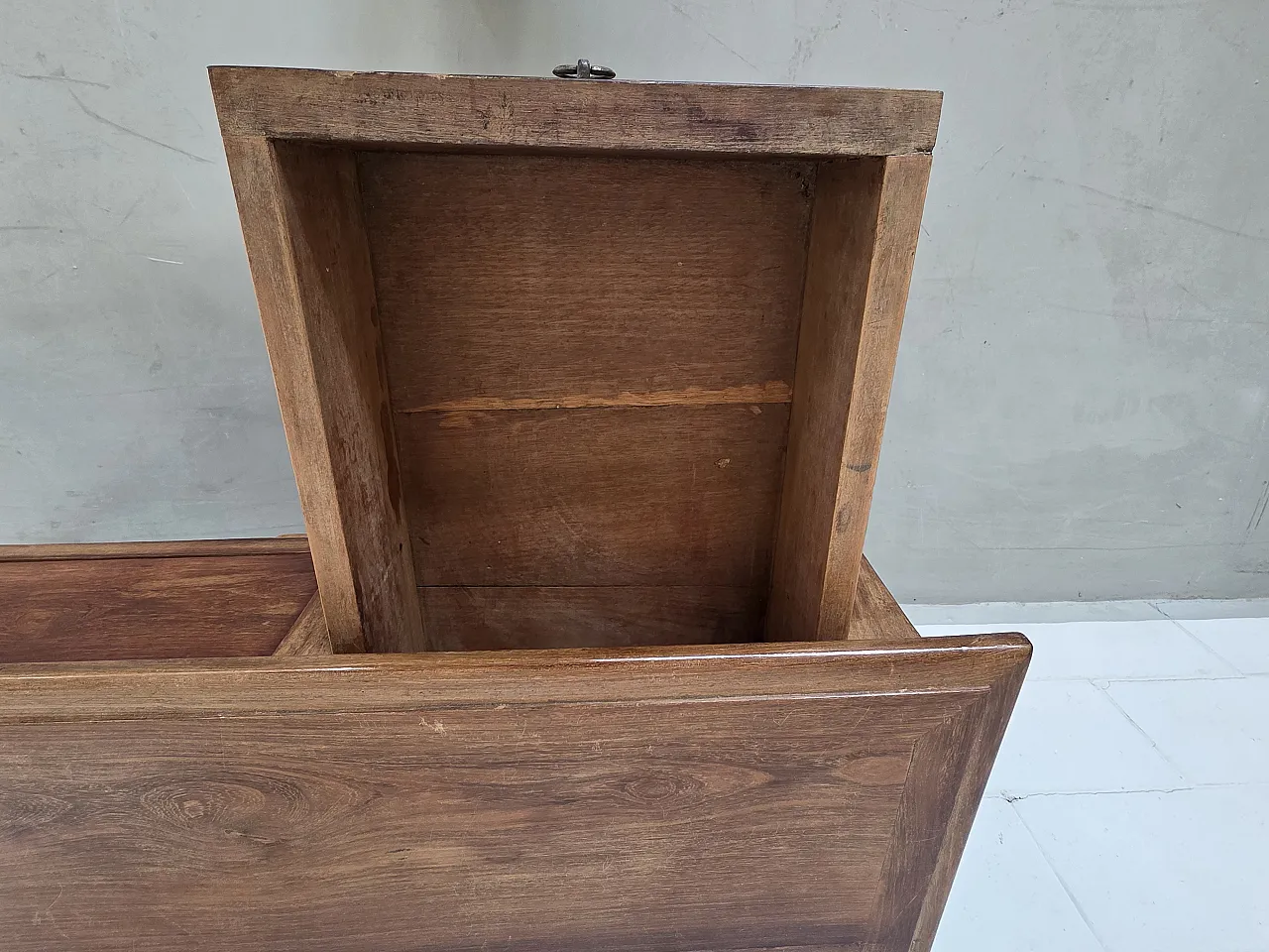 Louis XVI style solid wood desk, 50s 11