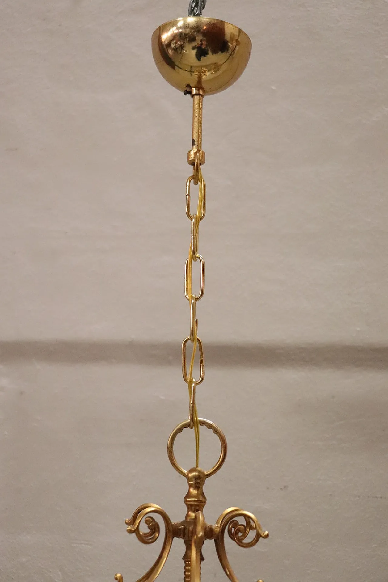 Pair of refined golden lanterns, 1990s 9