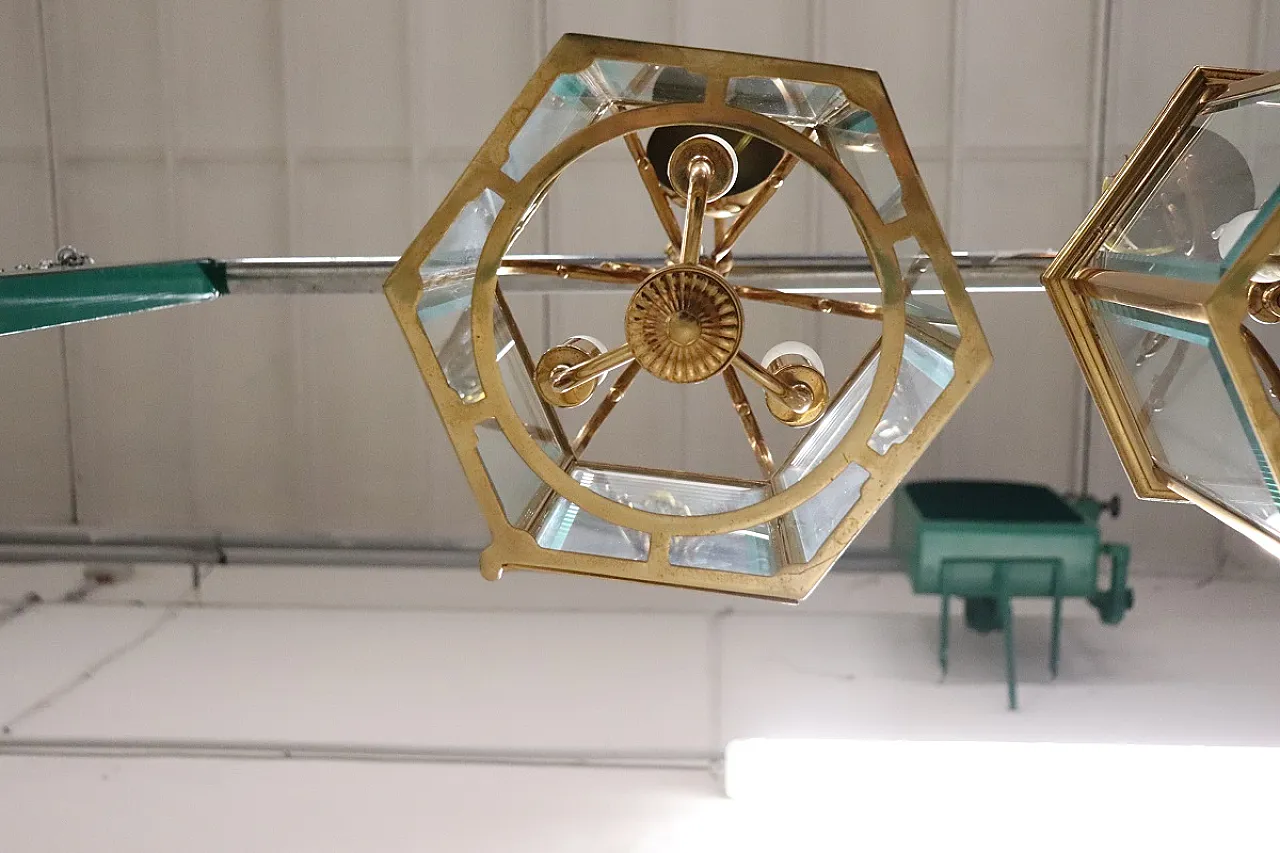 Pair of refined golden lanterns, 1990s 13