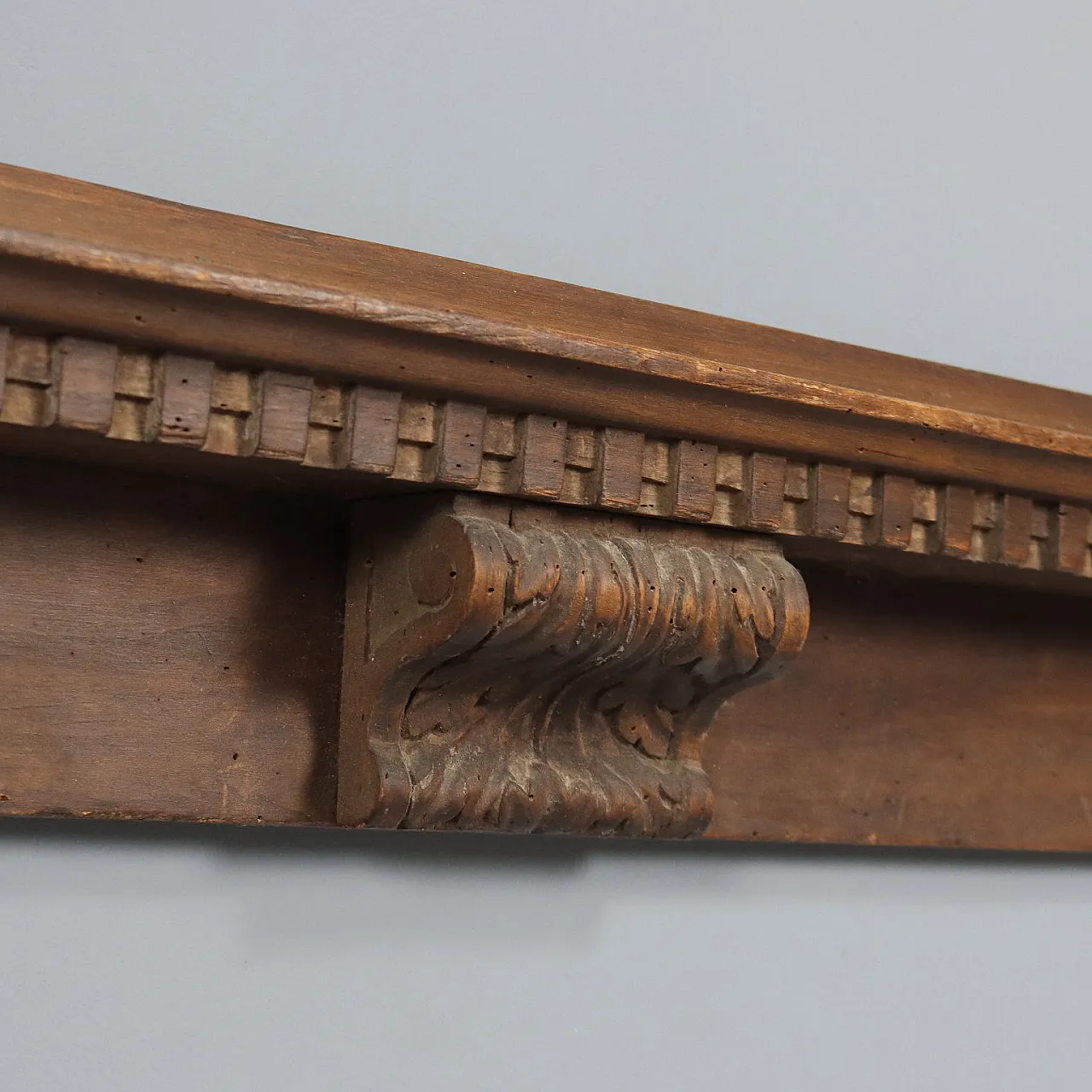 Specchio con cornice in noce, primo '900 6