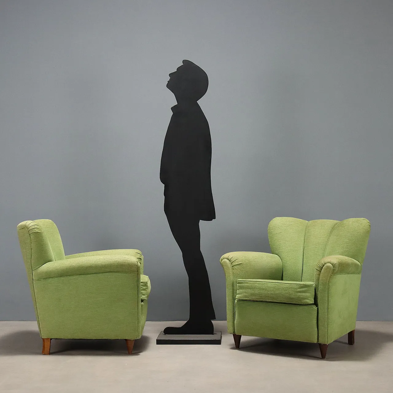 Poltrone con imbottitura a molle in espanso e velluto, '900 3