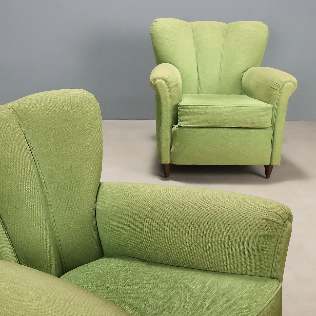 Poltrone con imbottitura a molle in espanso e velluto, '900 4