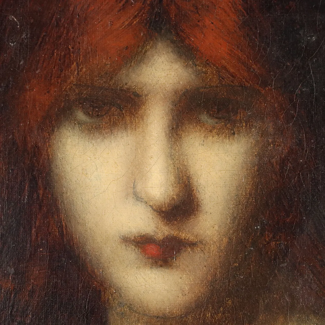 Jean-Jacques Henner, figura femminile, olio su tela, '800 4