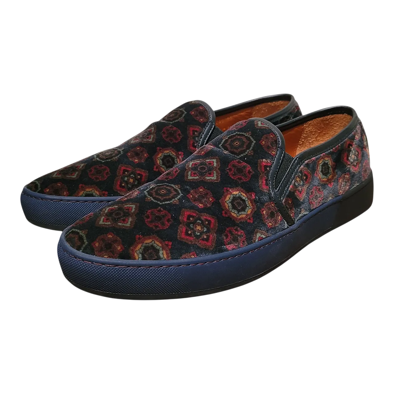 Scarpe slip-on in pelle e velluto Etro, Milano, anni 2000 11