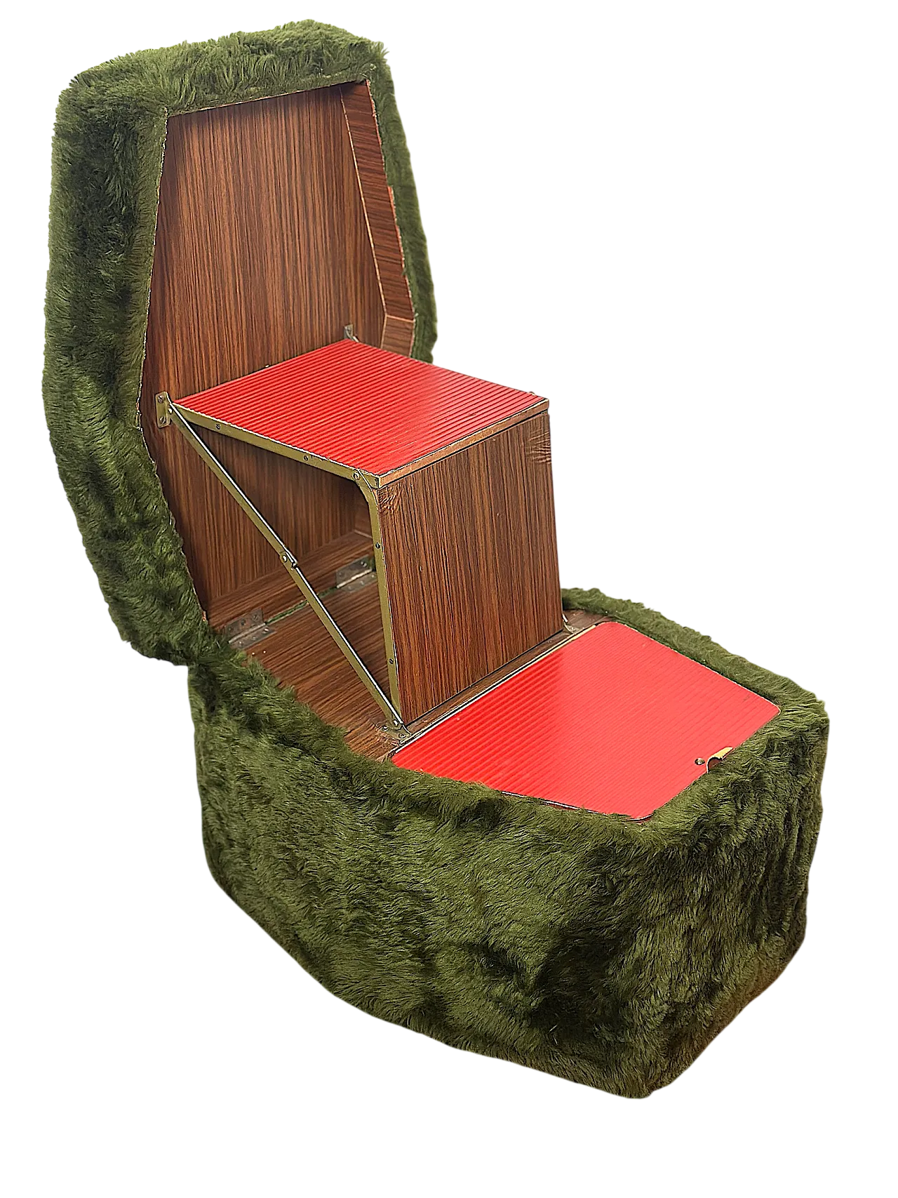 Pouf multifunctional stool, 70s 16