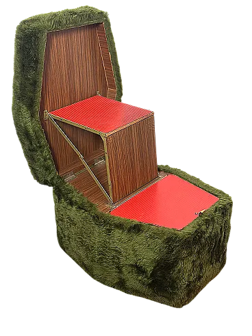 Pouf multifunctional stool, 70s