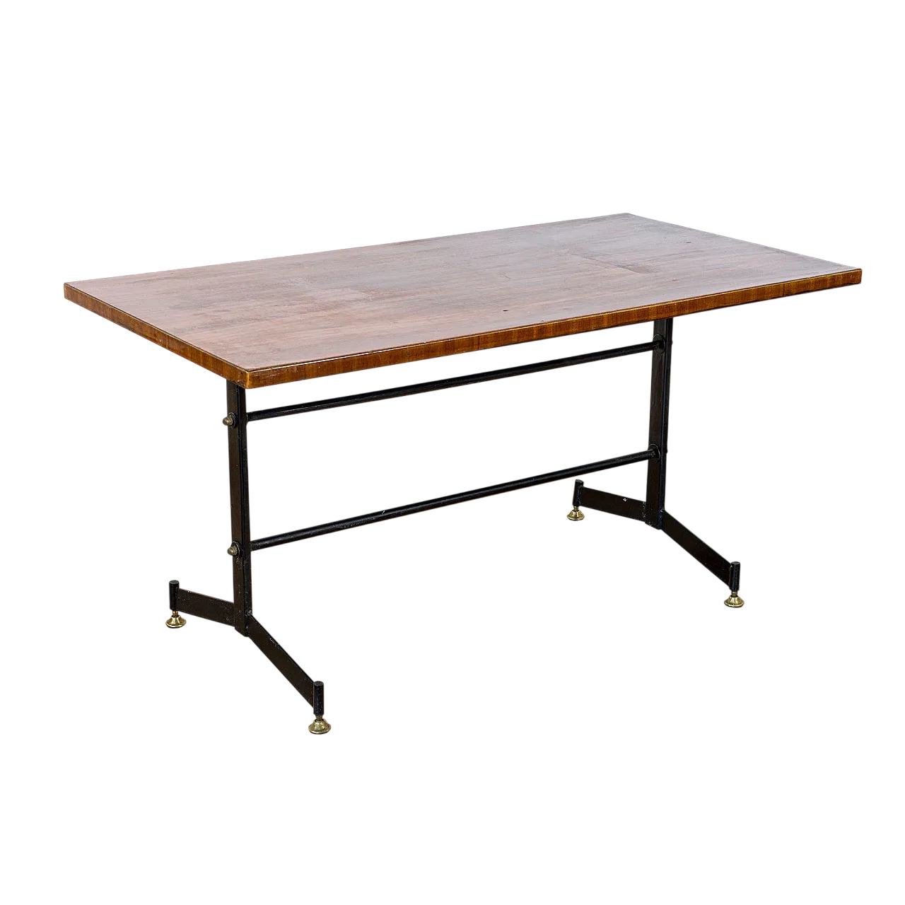 Coffee table with metal legs, 70s 15