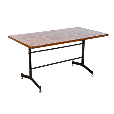 Coffee table with metal legs, 70s