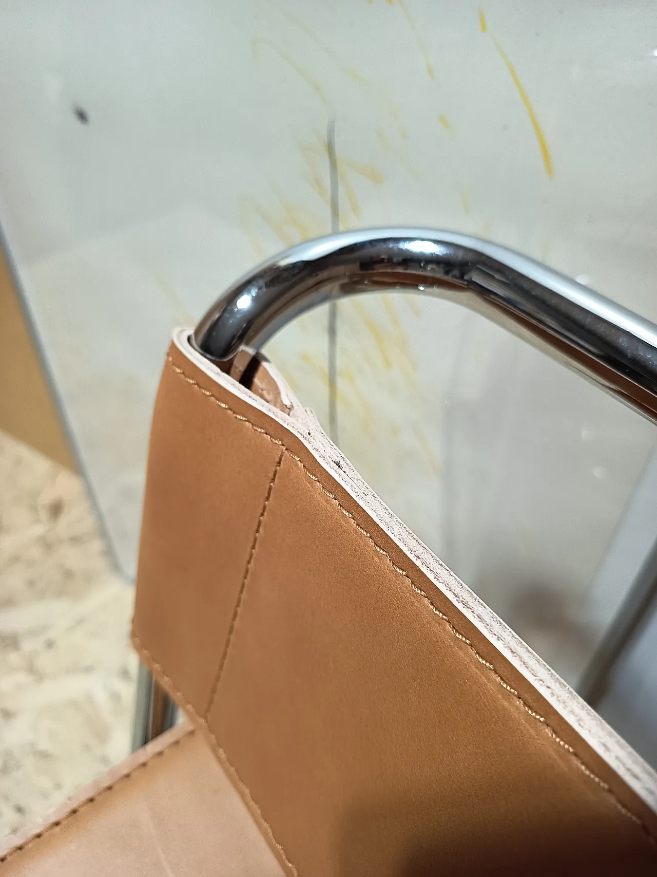 Wassilly armchair B3  by Knoll Studio in Cognac Natural Leather, 2000s 18