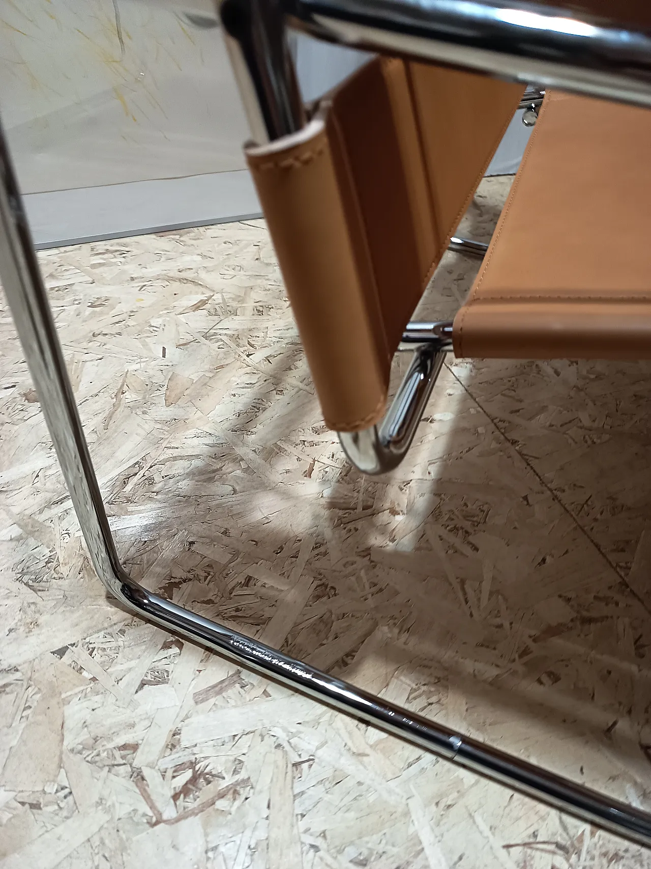 Wassilly armchair B3  by Knoll Studio in Cognac Natural Leather, 2000s 70