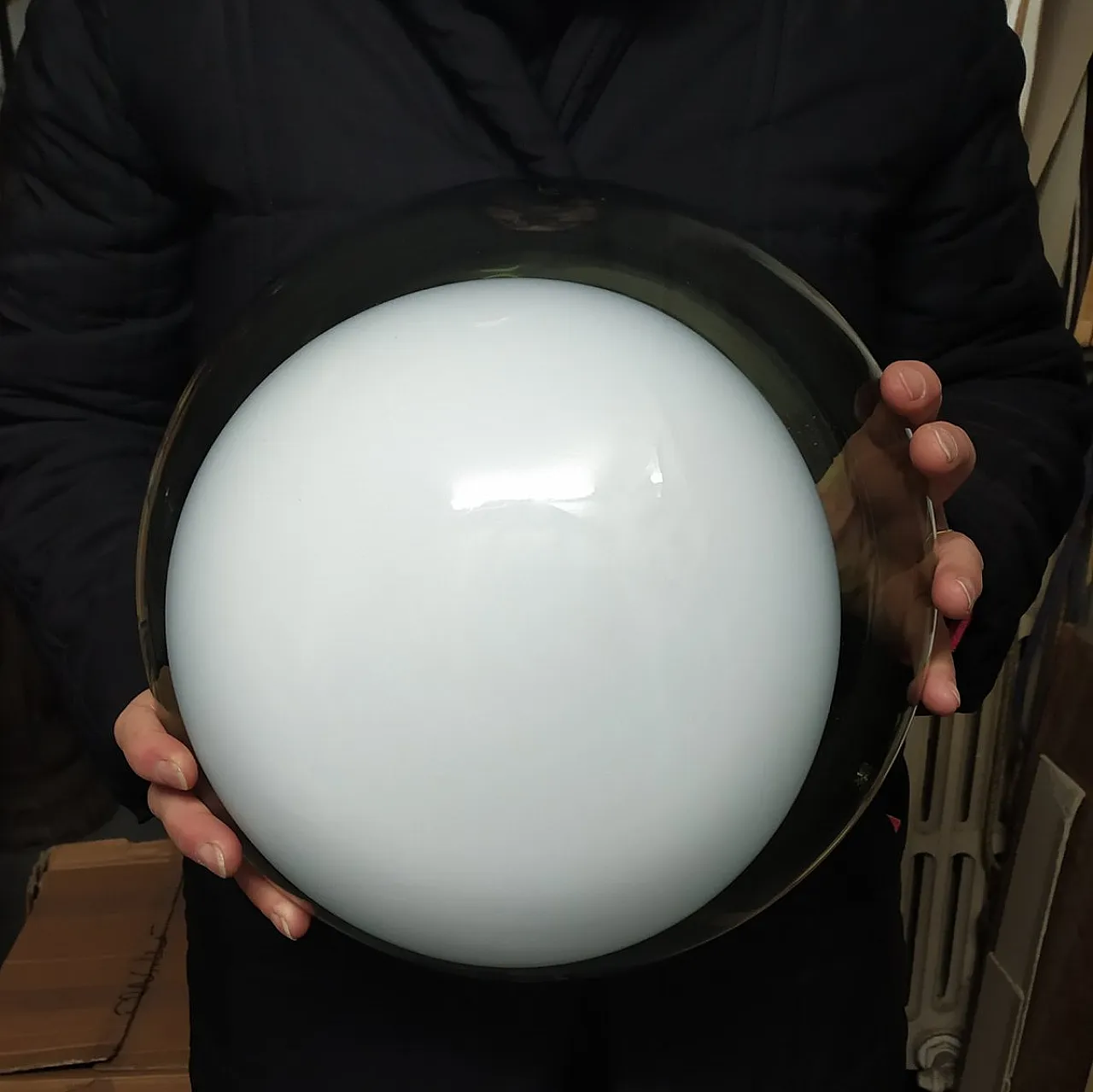 Lampada in vetro di Murano di Roberto Pamio per Leucos, anni '70 2