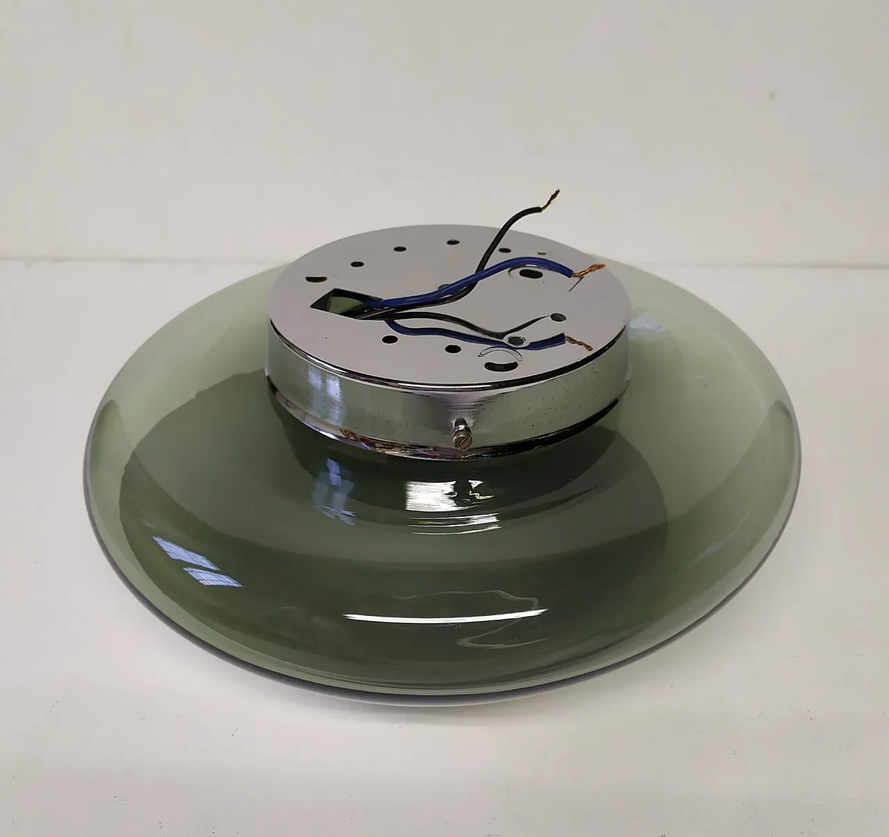 Lampada in vetro di Murano di Roberto Pamio per Leucos, anni '70 3