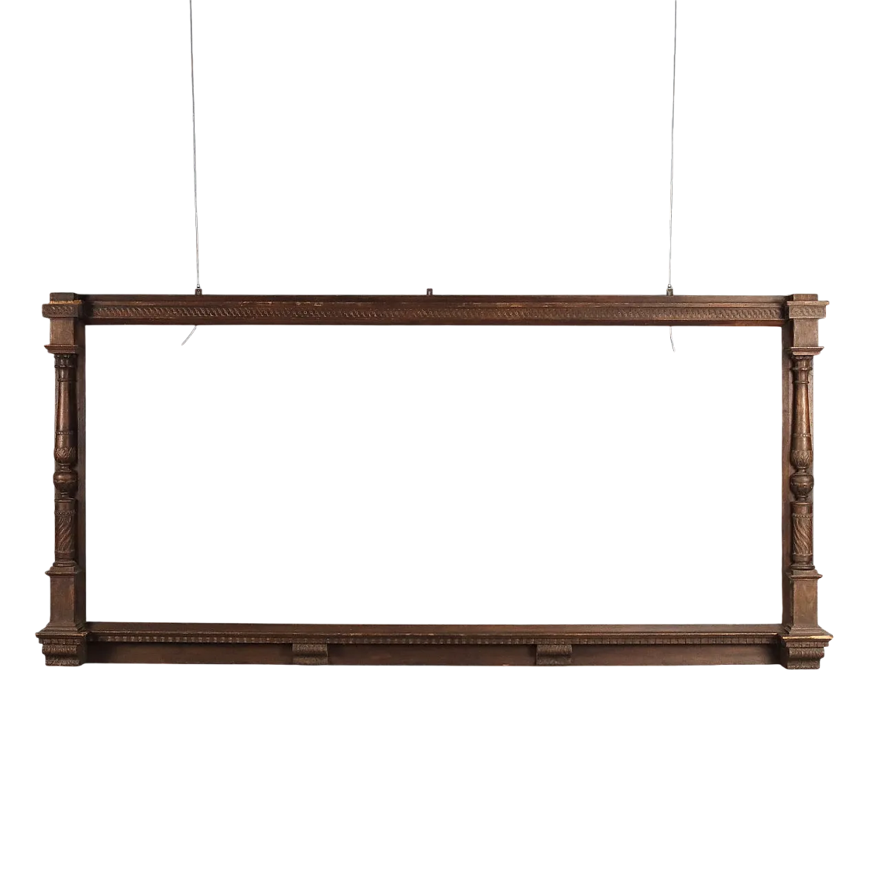 Specchio con cornice in noce, primo '900 11