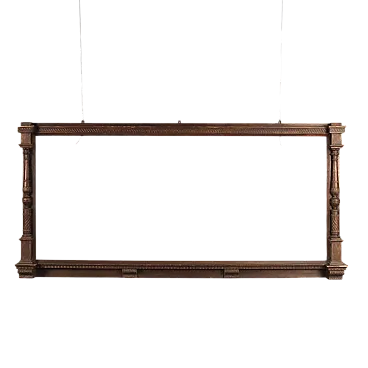 Specchio con cornice in noce, primo '900