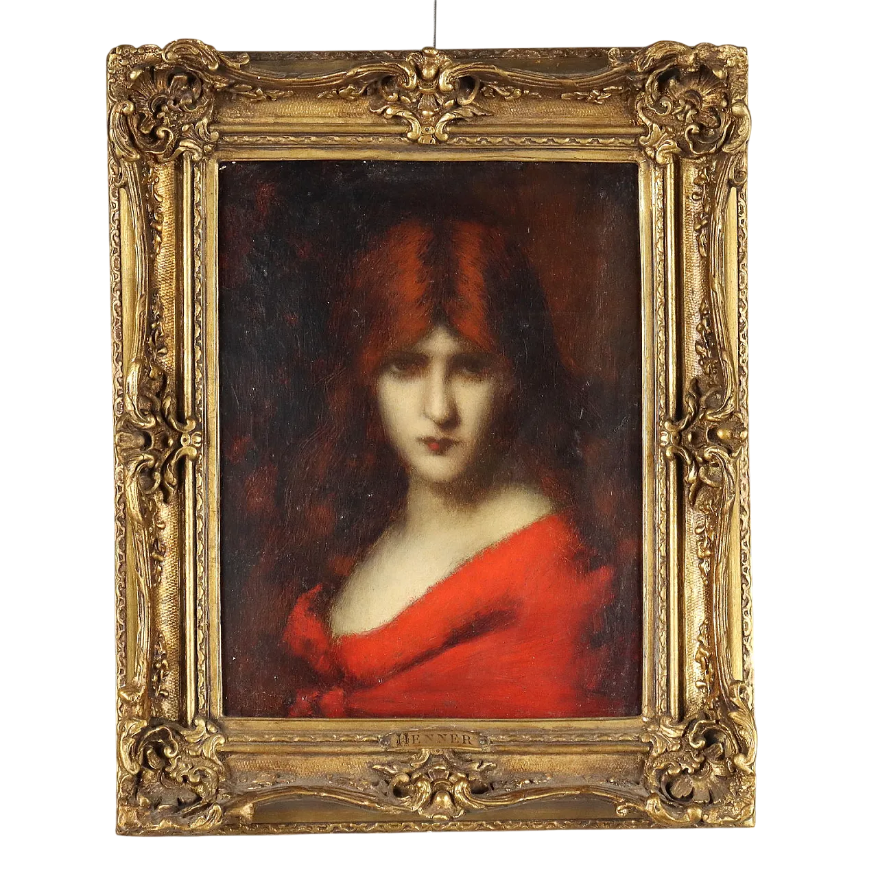 Jean-Jacques Henner, figura femminile, olio su tela, '800 11