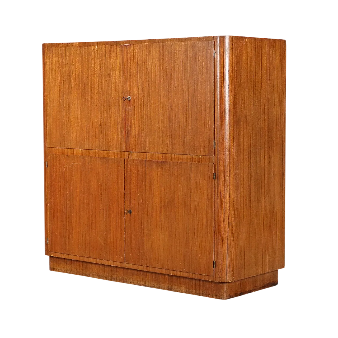 Credenza in impiallacciatura di legno esotico, '900 11