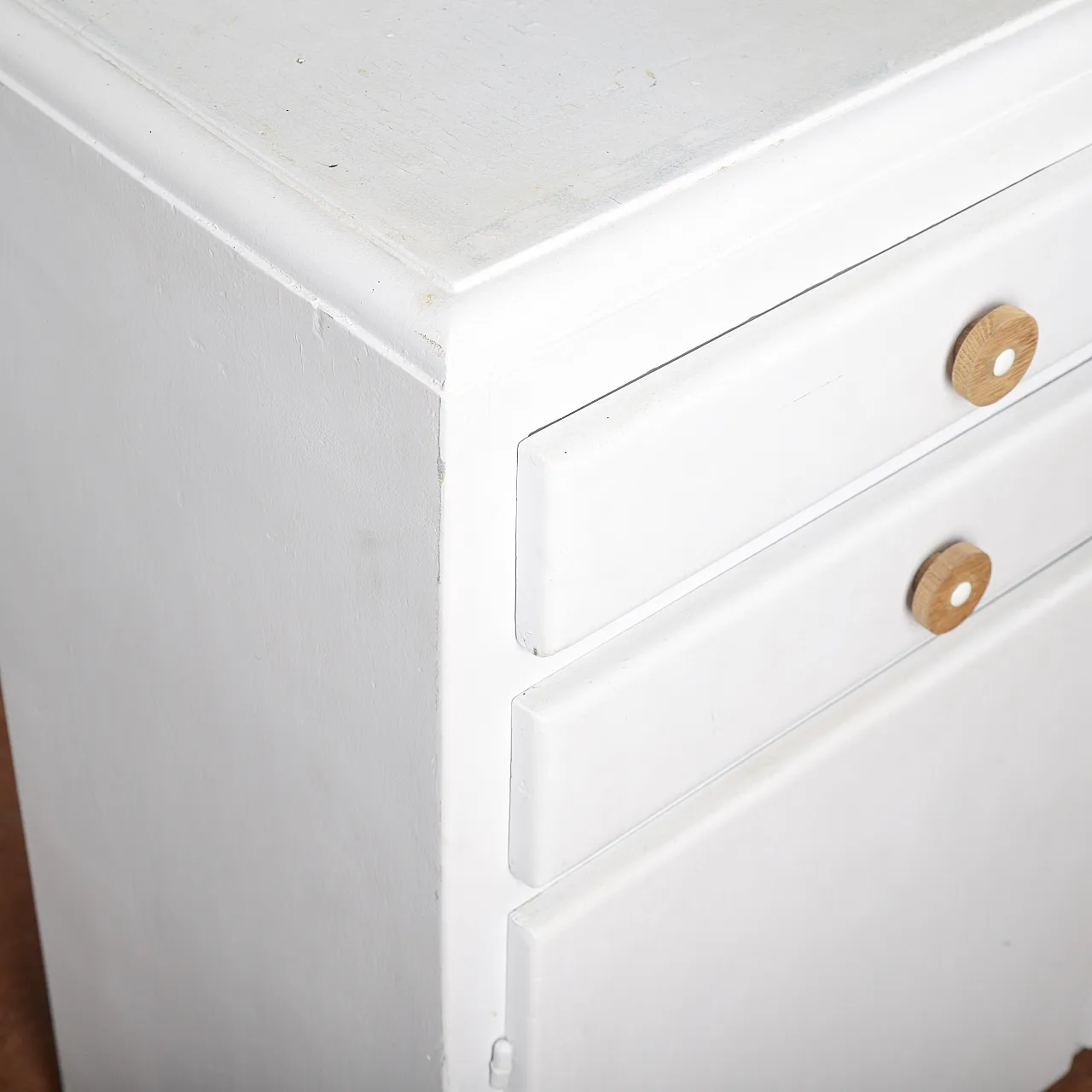 Credenza da cucina in legno verniciato e metallo, '900 8