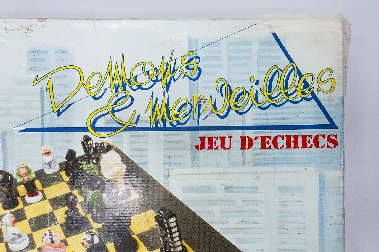 Resin chess by Lili Cronenbourg for Demons & Merveilles, 20th century 9