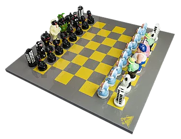 Resin chess by Lili Cronenbourg for Demons & Merveilles, 20th century