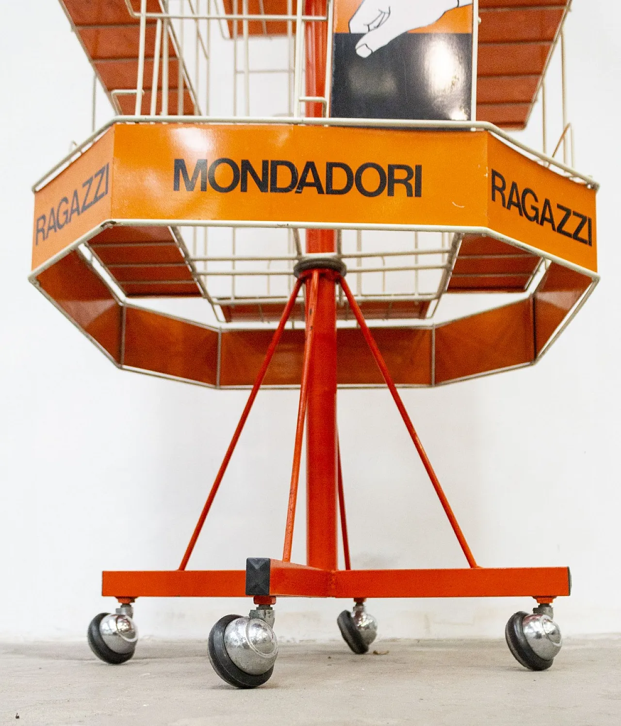 Libreria a carrello, espositore Mondadori, '900 10