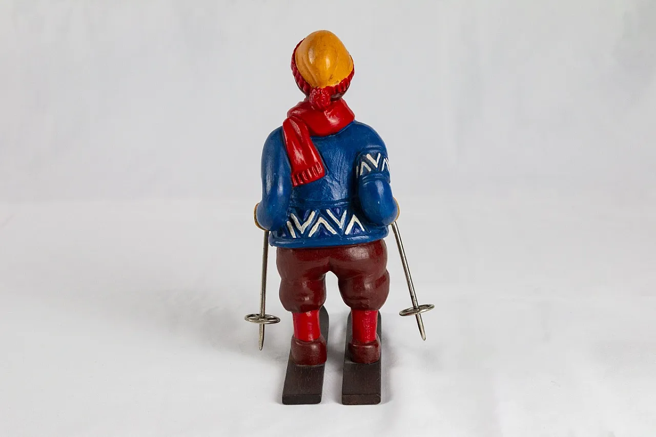 Trazo Skier figurine by Enzo Viviani, 20th century 3