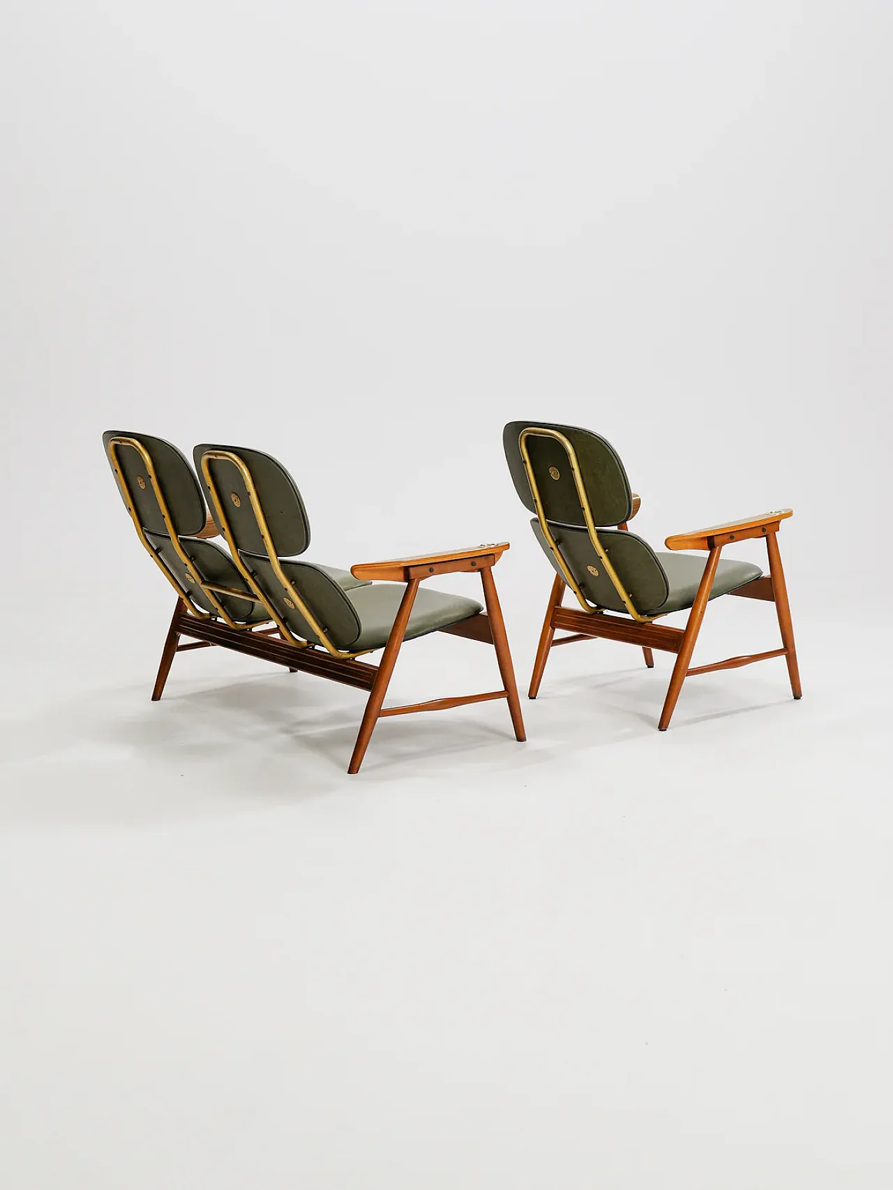 Divano con sedia di Marco Zanuso per Poltronova, anni '60 3