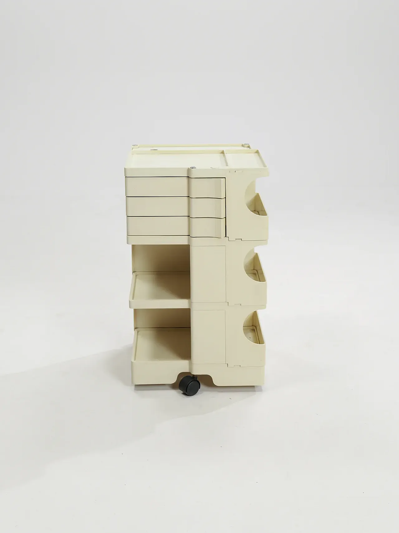 Carrello portaoggetti Body bianco di Joe Colombo, anni '70 2