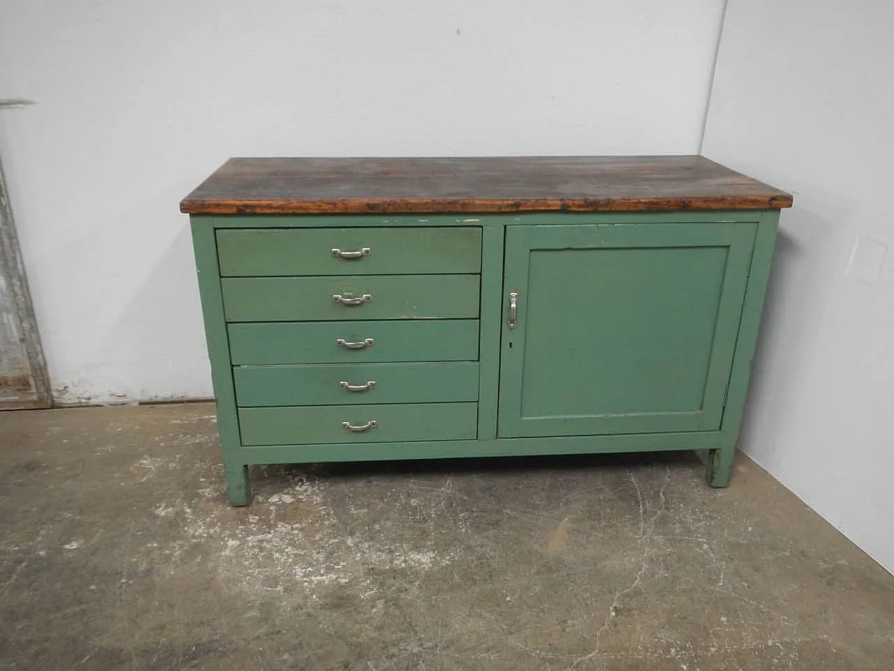 Credenza in abete e olmo, 1960 2