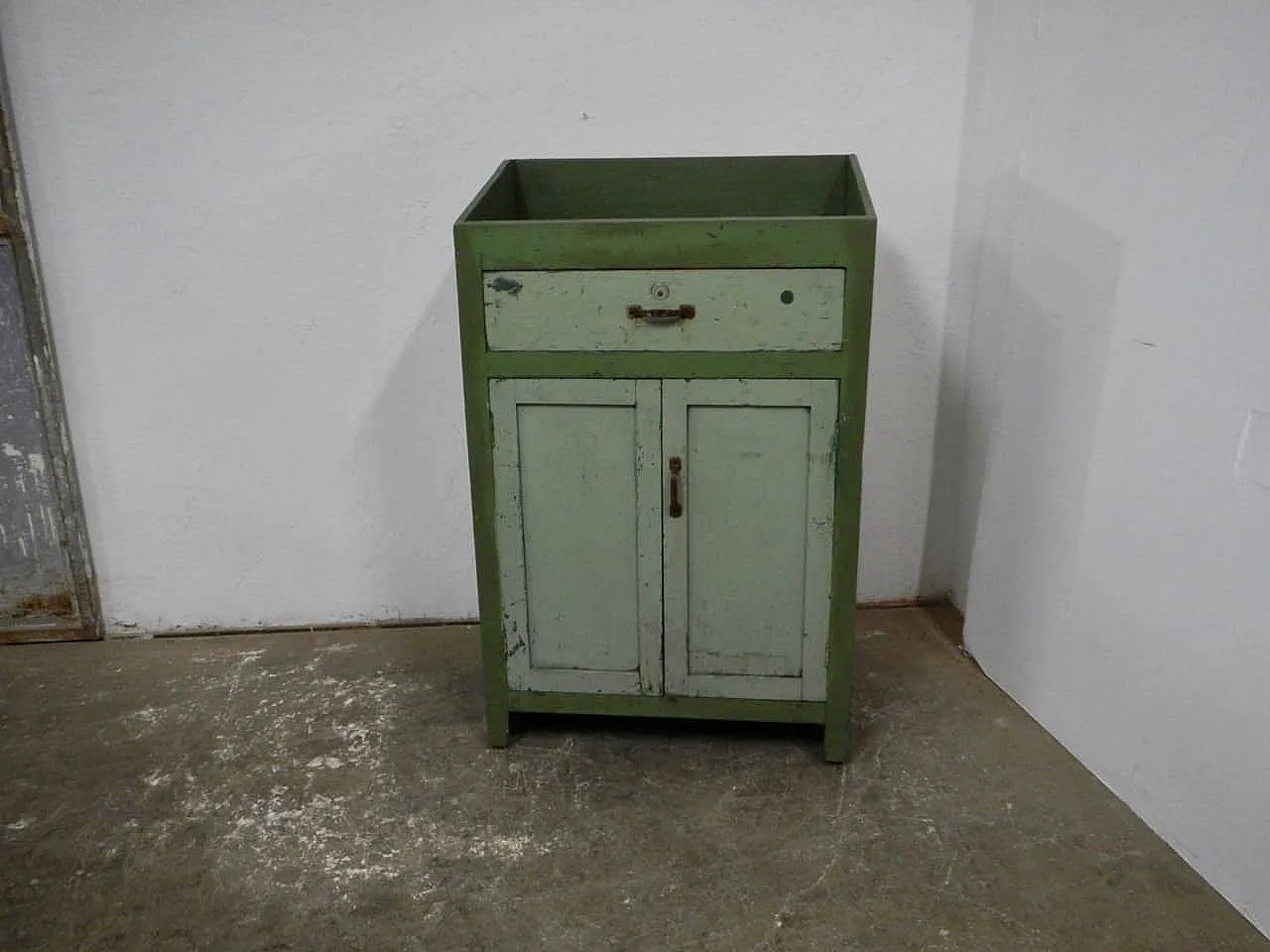 Two-tone textile industry cabinet, 1960 1