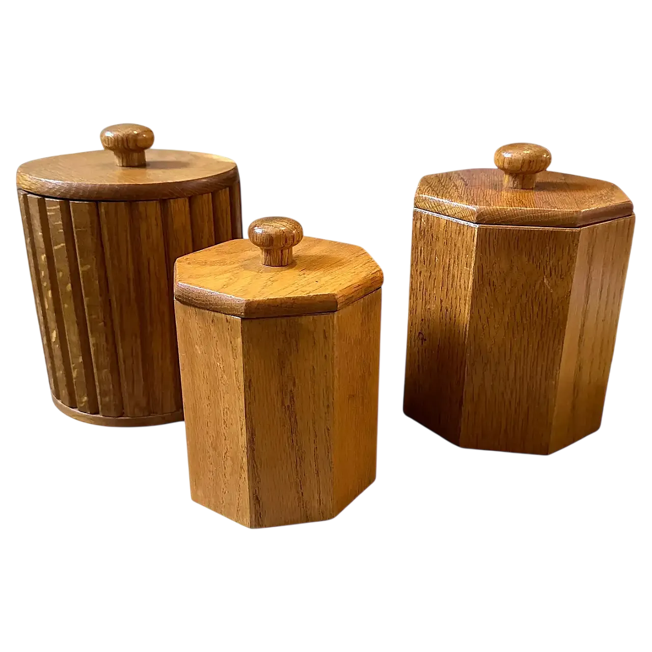 3 Secchielli per il ghiaccio  in legno e plastica, anni '60 19