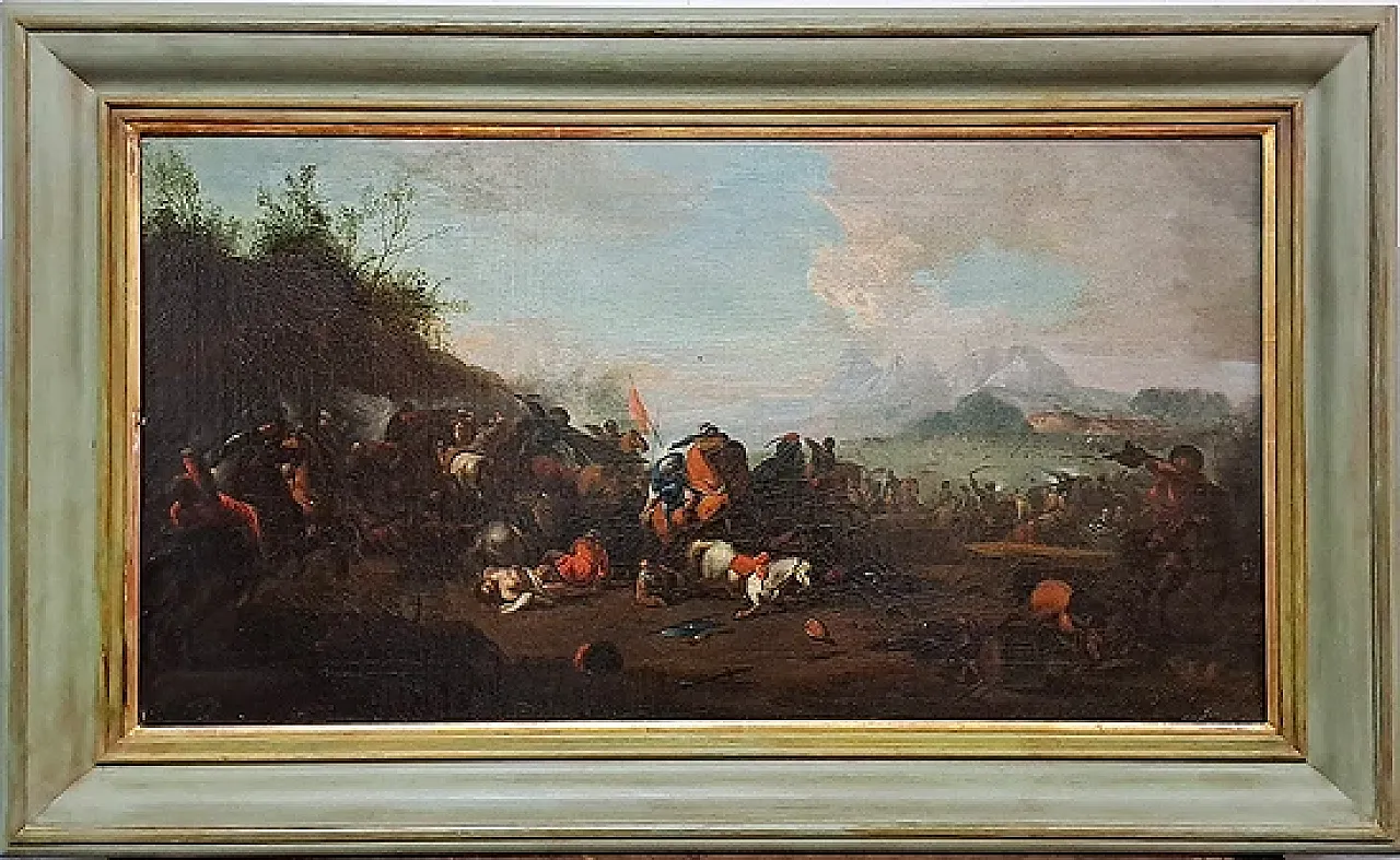 Battle of Chivalry, oil on canvas, 18th century 1